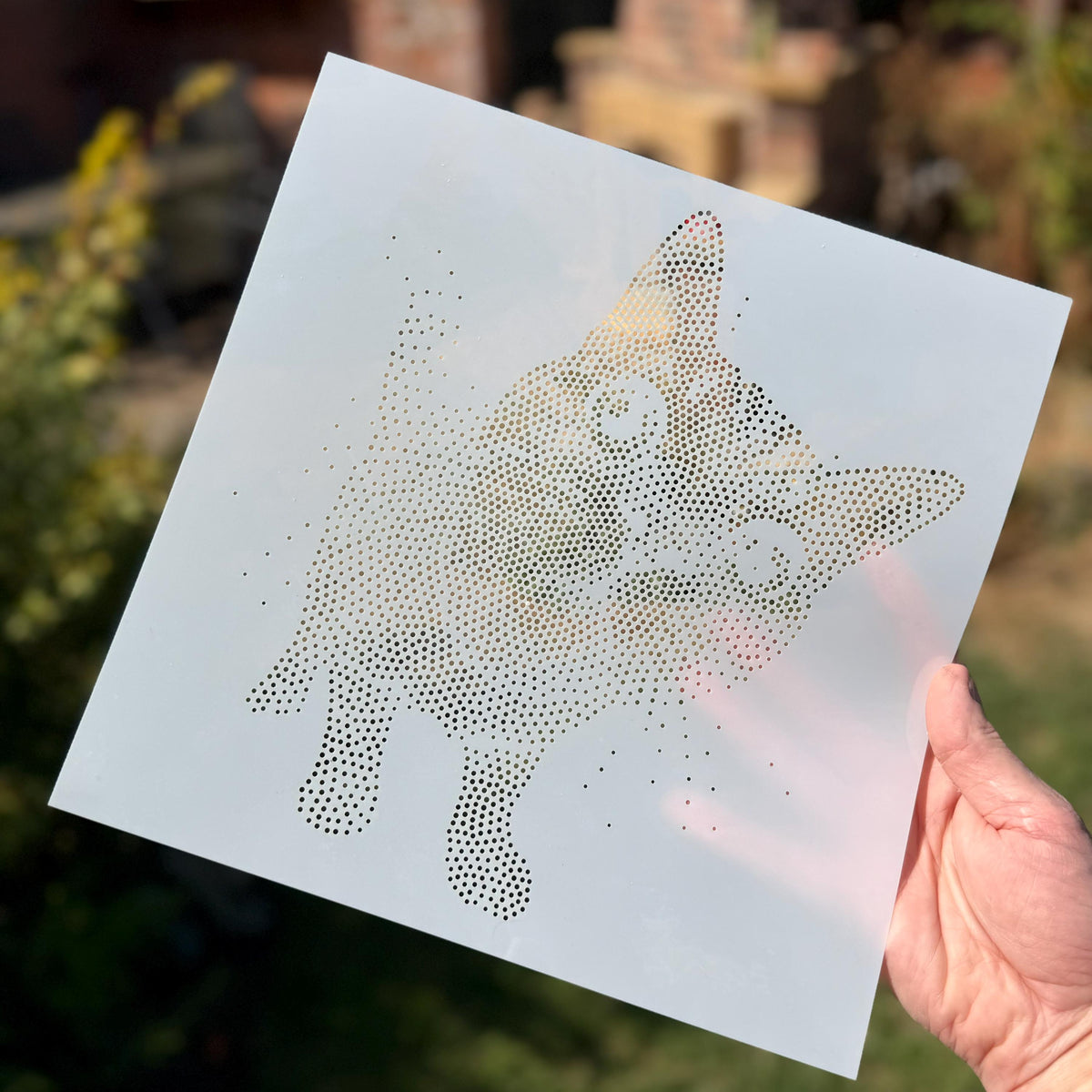 Tabby Cat Close Up reusable Mylar stencil