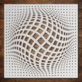 Geometric Grid #11 reusable Mylar stencil