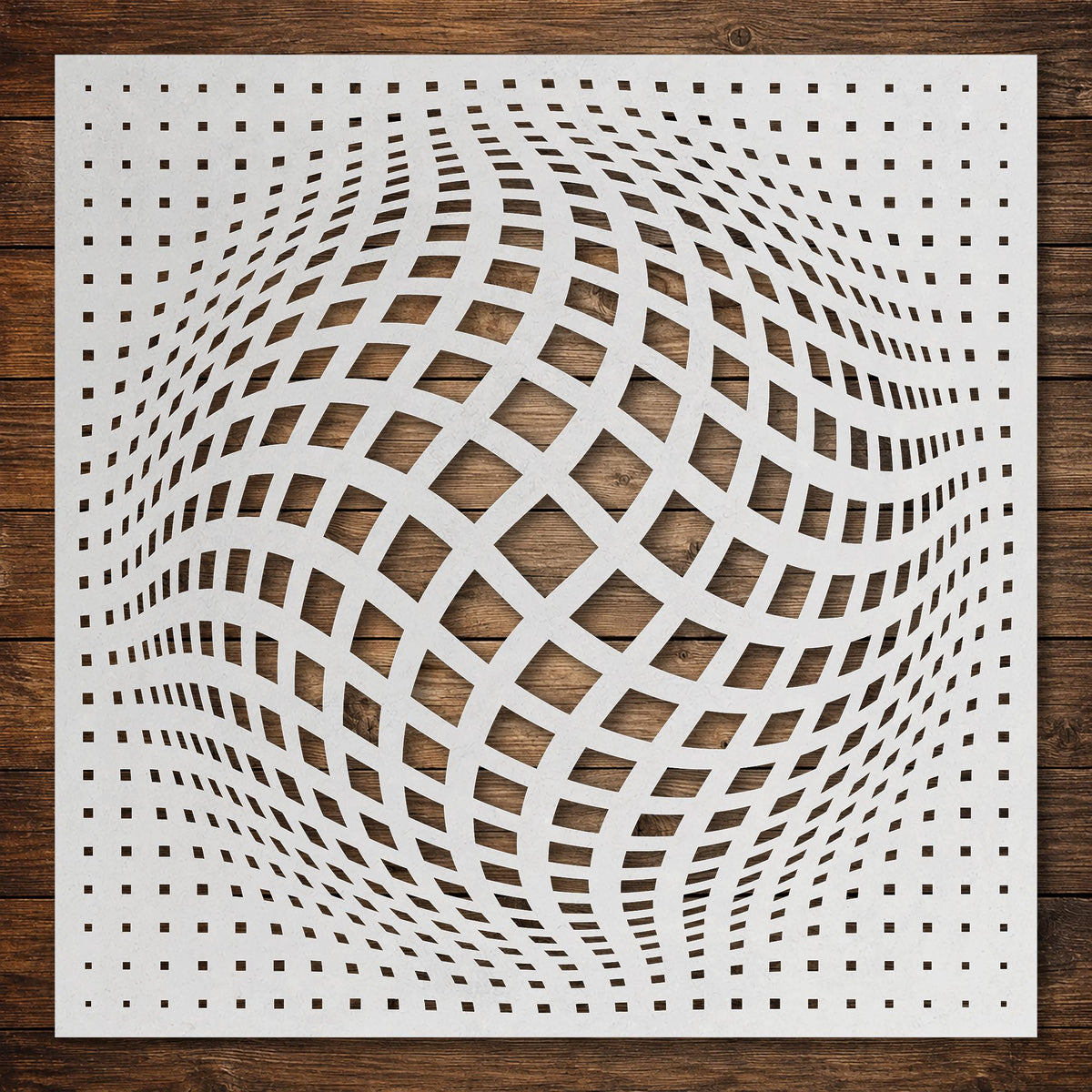 Geometric Grid #11 reusable Mylar stencil