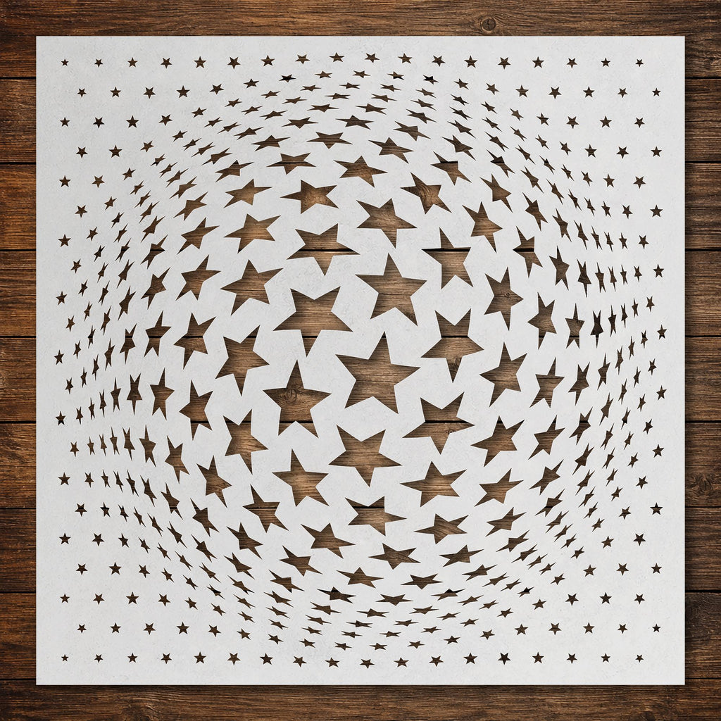 Geometric Grid #12 reusable Mylar stencil