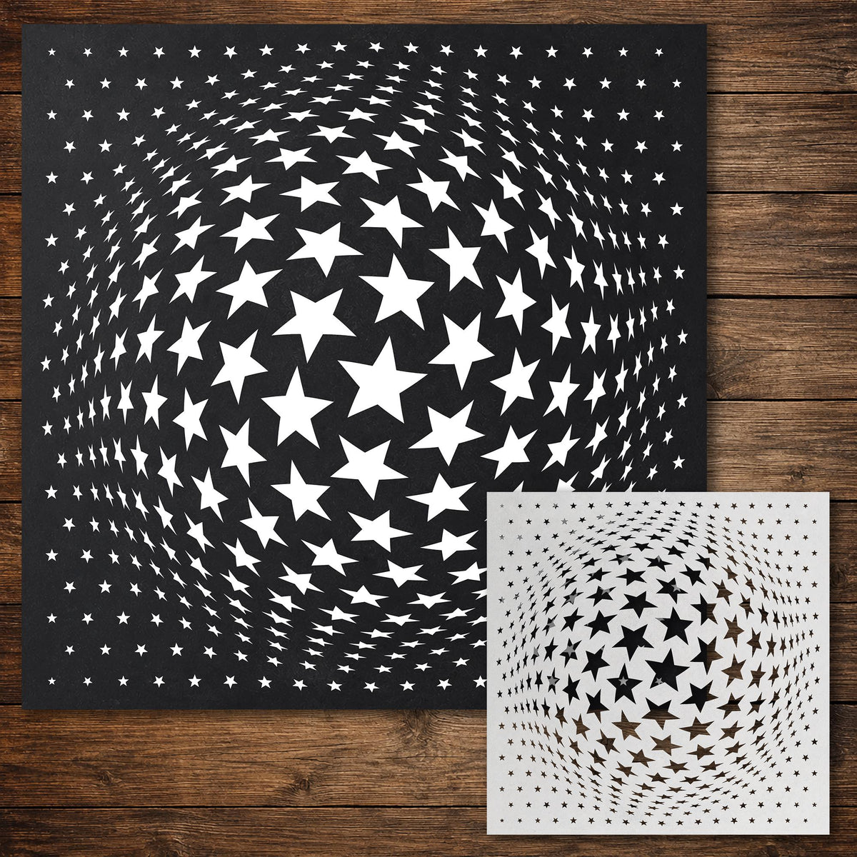 Geometric Grid #12 reusable Mylar stencil