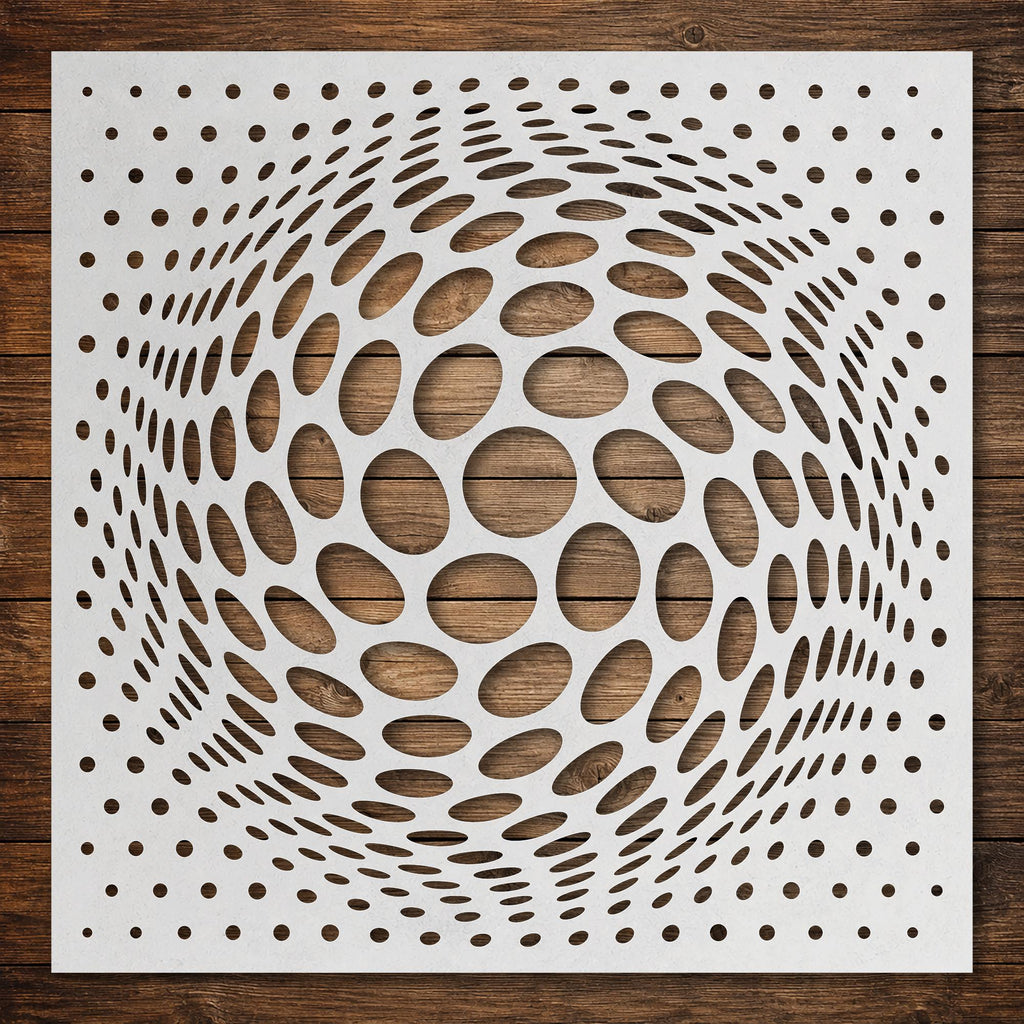 Geometric Grid #13 reusable Mylar stencil