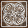 Geometric Grid #8 reusable Mylar stencil