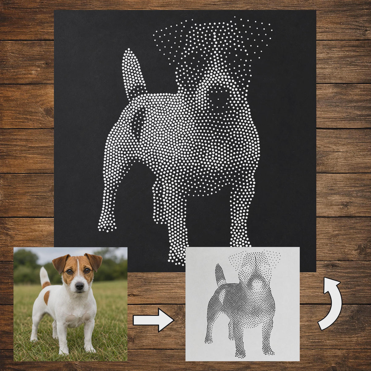 Custom Photo to reusable Mylar stencil