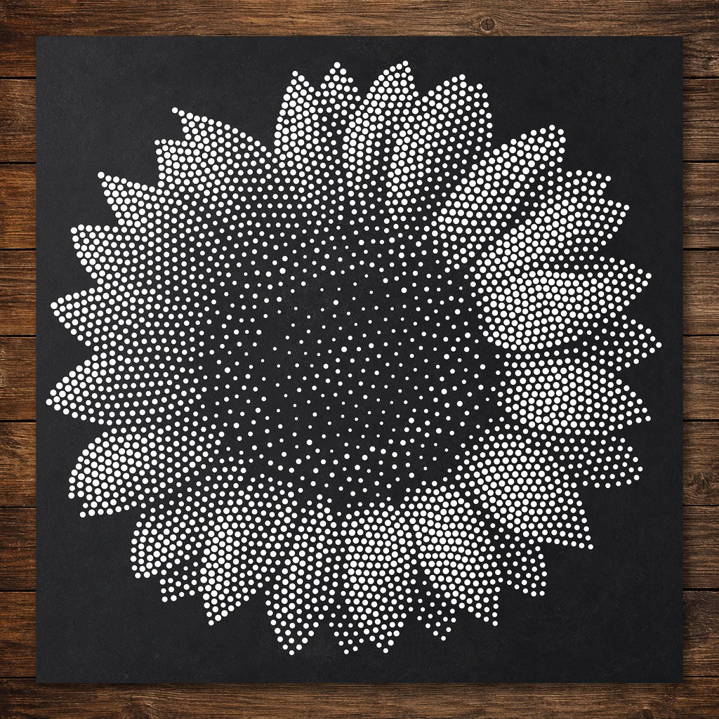 Sunflower reusable Mylar stencil