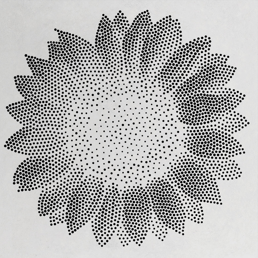 Sunflower reusable Mylar stencil