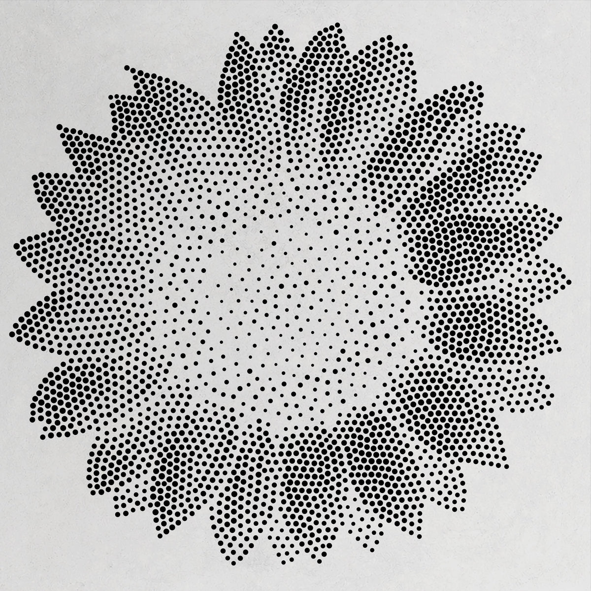 Sunflower reusable Mylar stencil