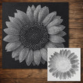 Sunflower reusable Mylar stencil
