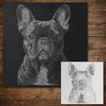 French Bulldog Dog reusable Mylar stencil