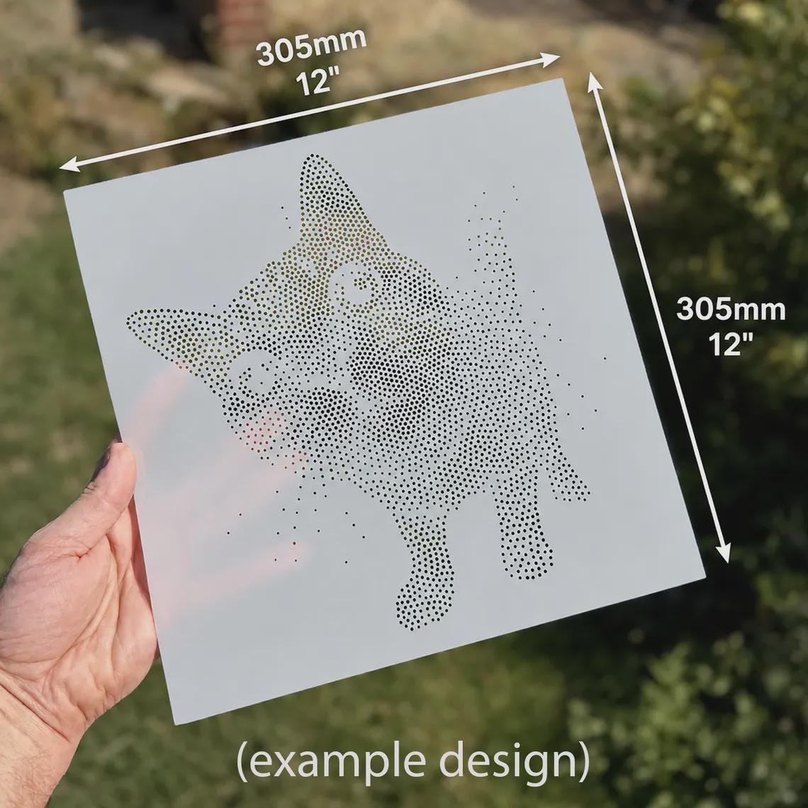 Boxer Dog reusable Mylar stencil