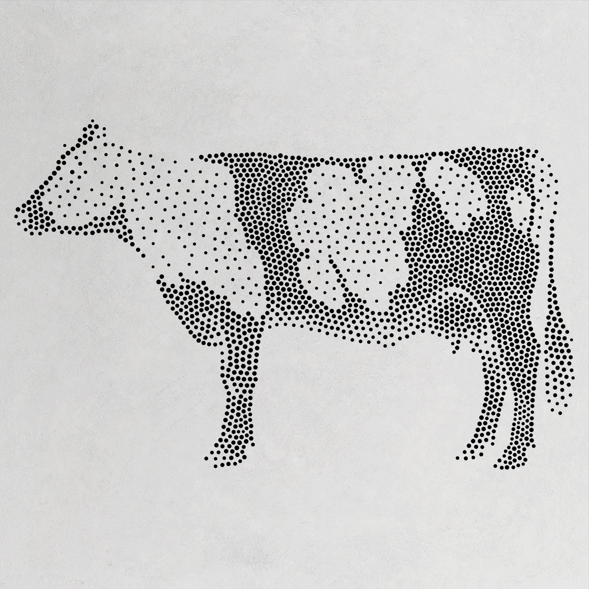 Cow reusable Mylar stencil