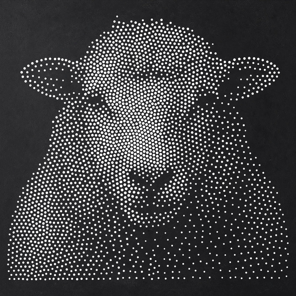 Sheep Face Portrait reusable Mylar stencil