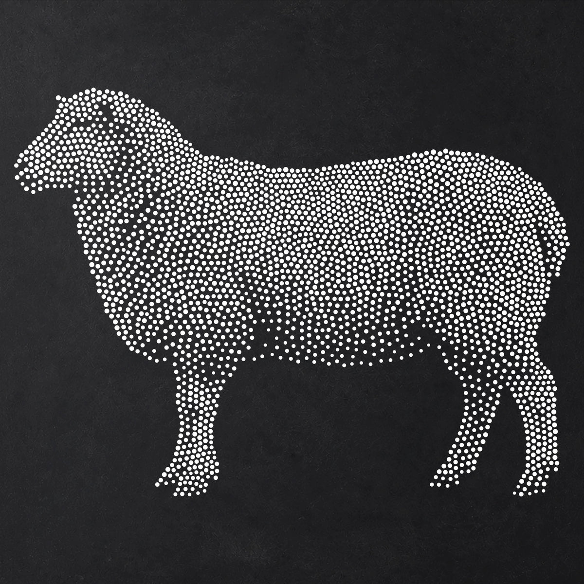 Sheep reusable Mylar stencil