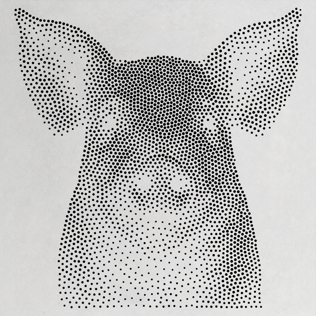 Pig Face reusable Mylar stencil