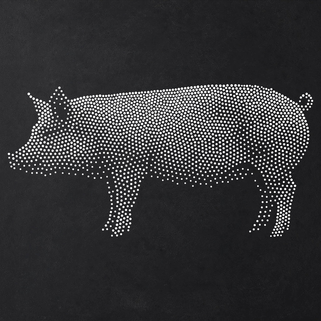 Pig Side Profile reusable Mylar stencil