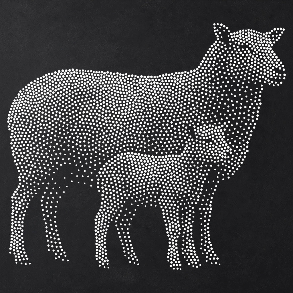 Ewe with Lamb reusable Mylar stencil