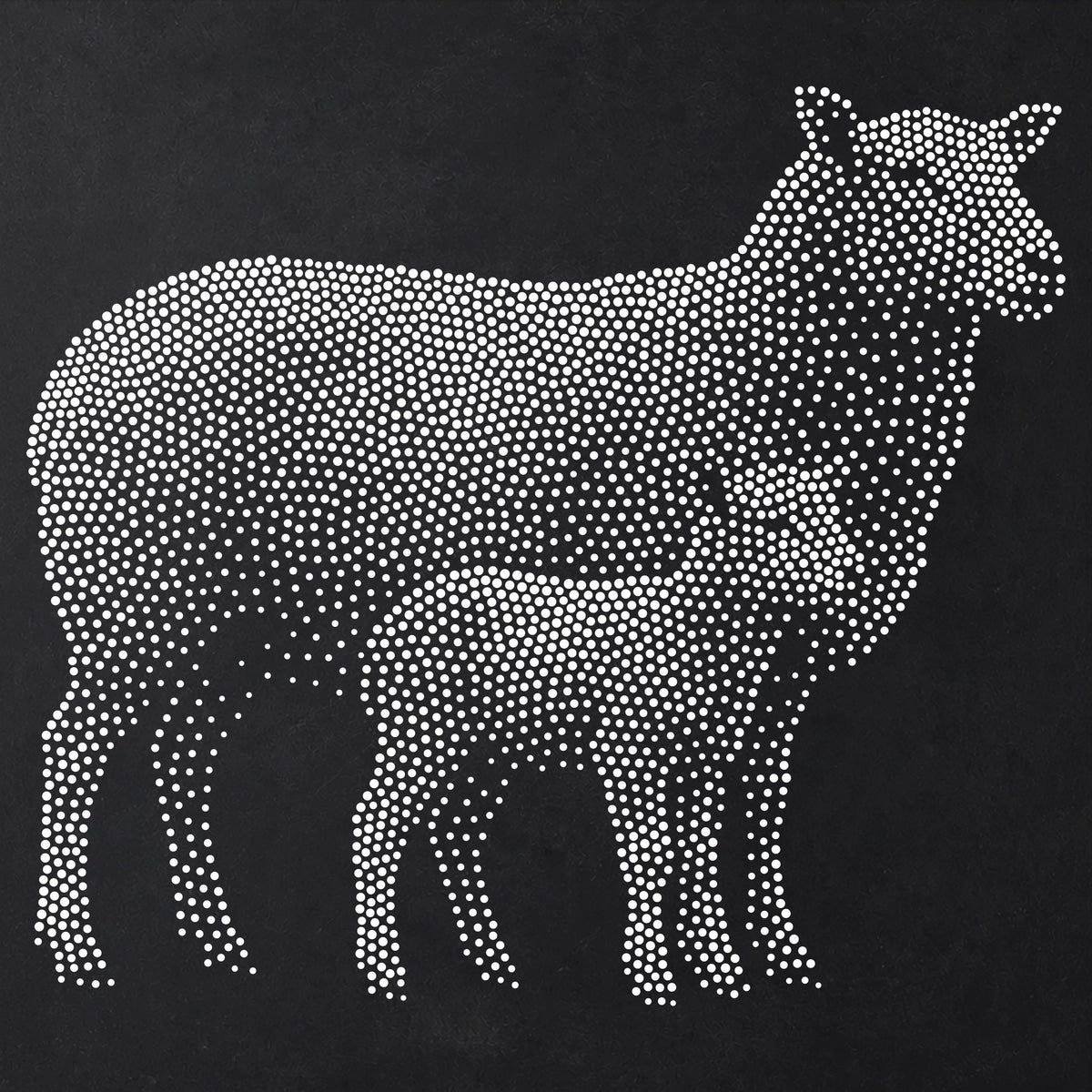 Ewe with Lamb reusable Mylar stencil