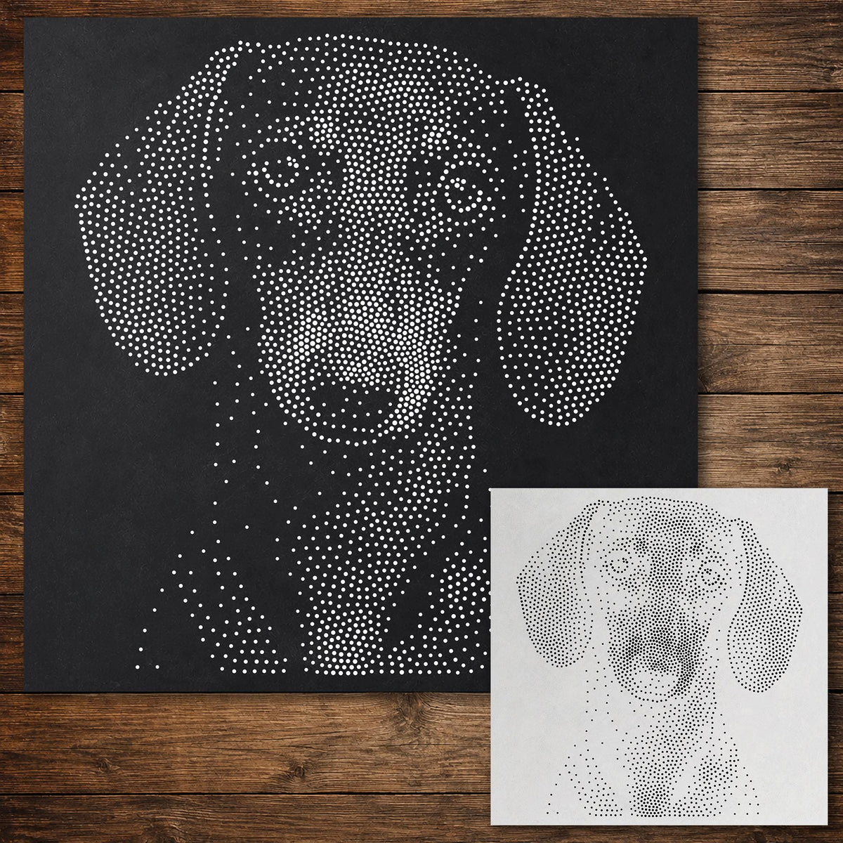 Dachshund Dog reusable Mylar stencil
