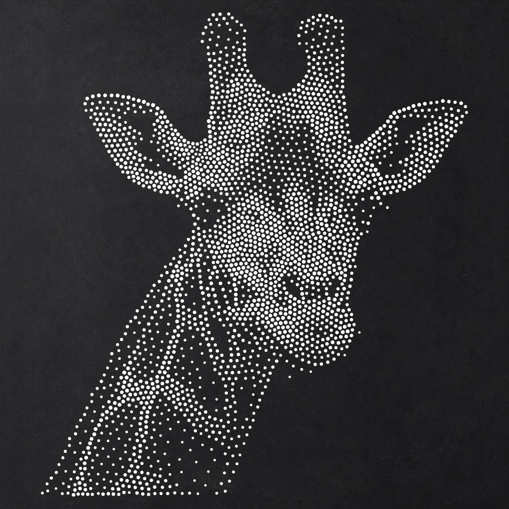 Giraffe Portrait reusable Mylar stencil