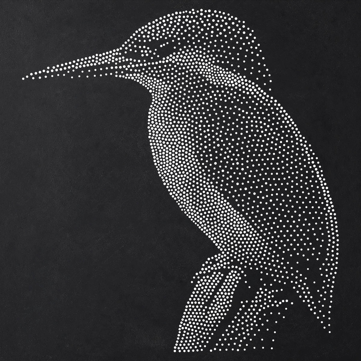 Kingfisher Bird reusable Mylar stencil