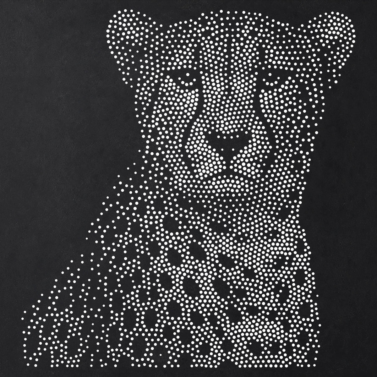 Cheetah Portrait reusable Mylar stencil