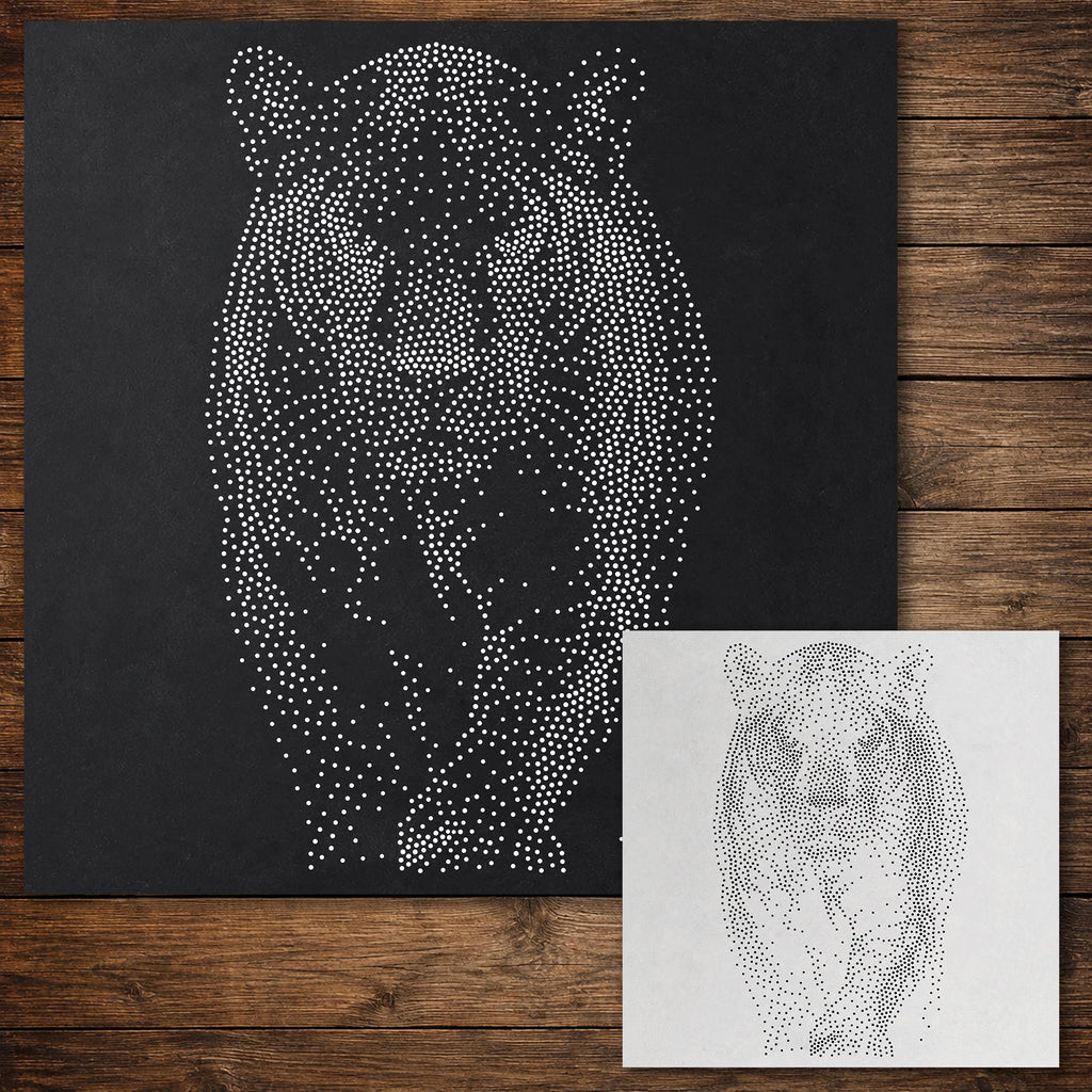 Black Panther reusable Mylar stencil