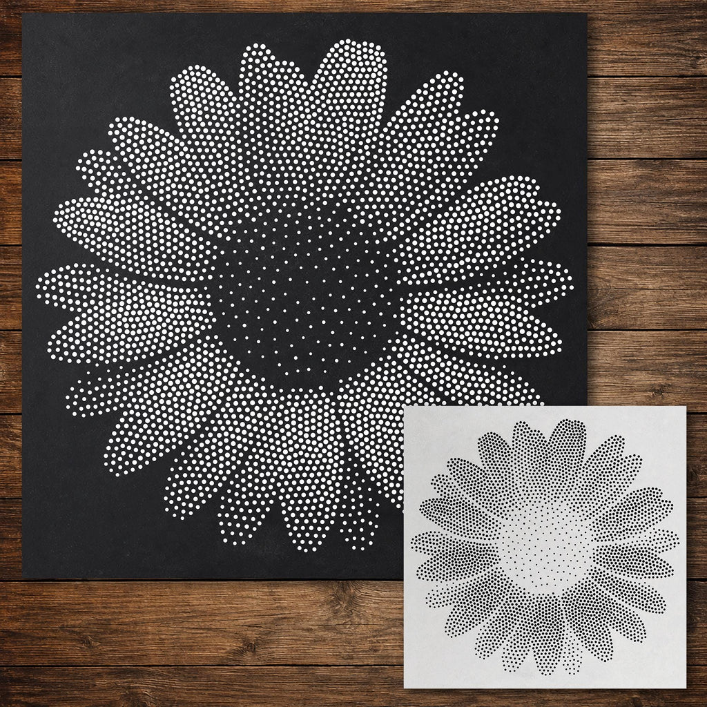 Daisy Flower reusable Mylar stencil