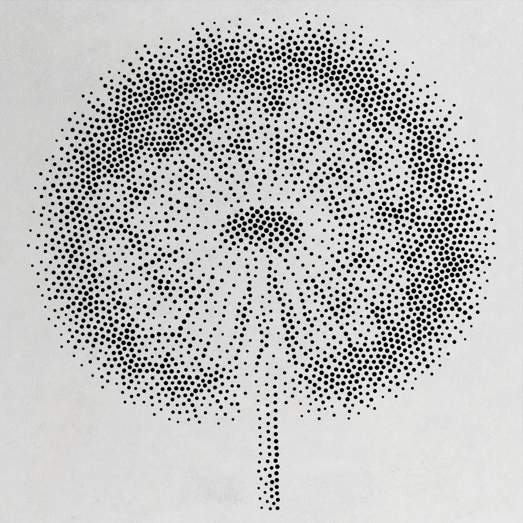 Dandelion Seed Head reusable Mylar stencil