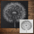 Dandelion Seed Head reusable Mylar stencil
