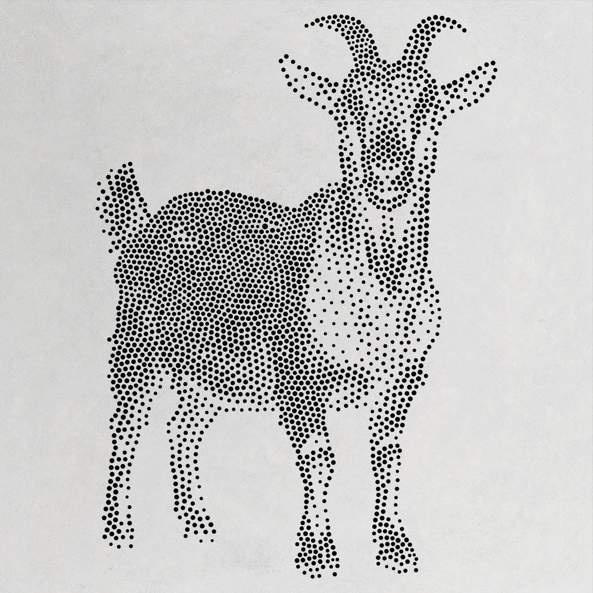 Goat reusable Mylar stencil