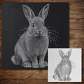 Rabbit reusable Mylar stencil