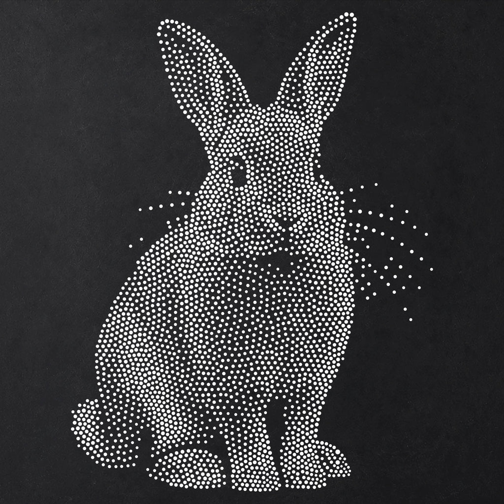 Rabbit reusable Mylar stencil
