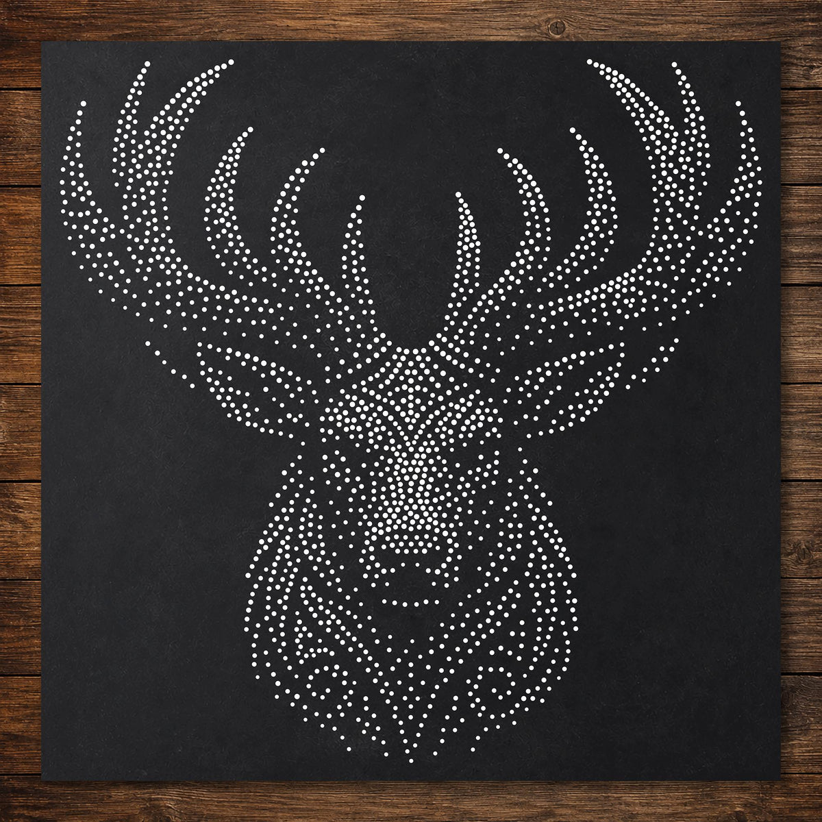 Tribal Stag Head reusable Mylar stencil