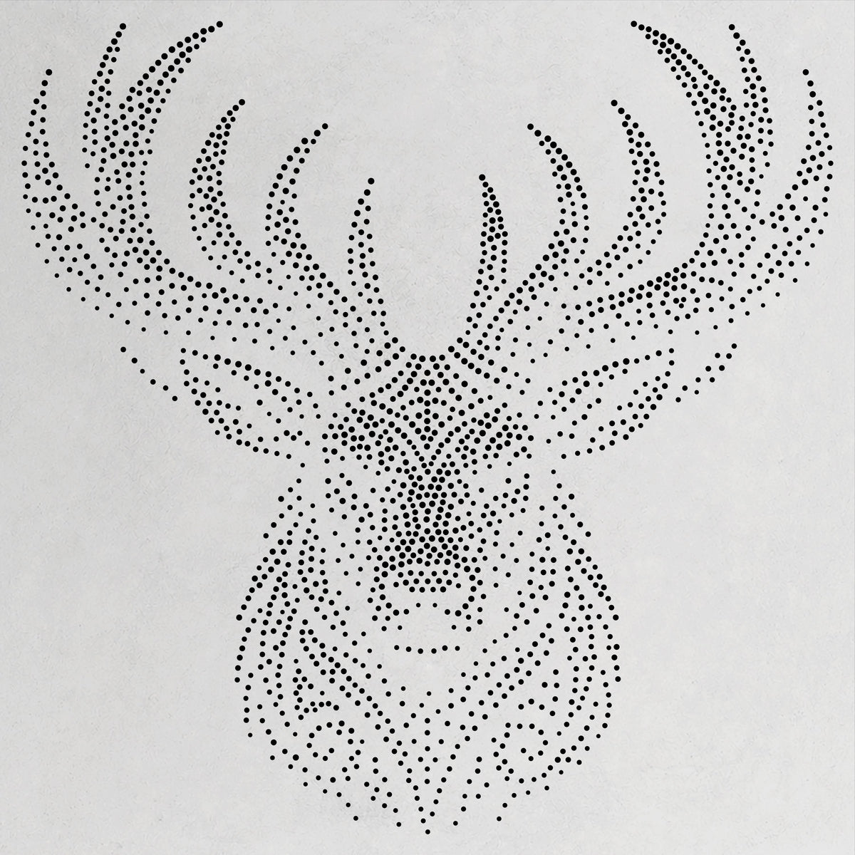 Tribal Stag Head reusable Mylar stencil