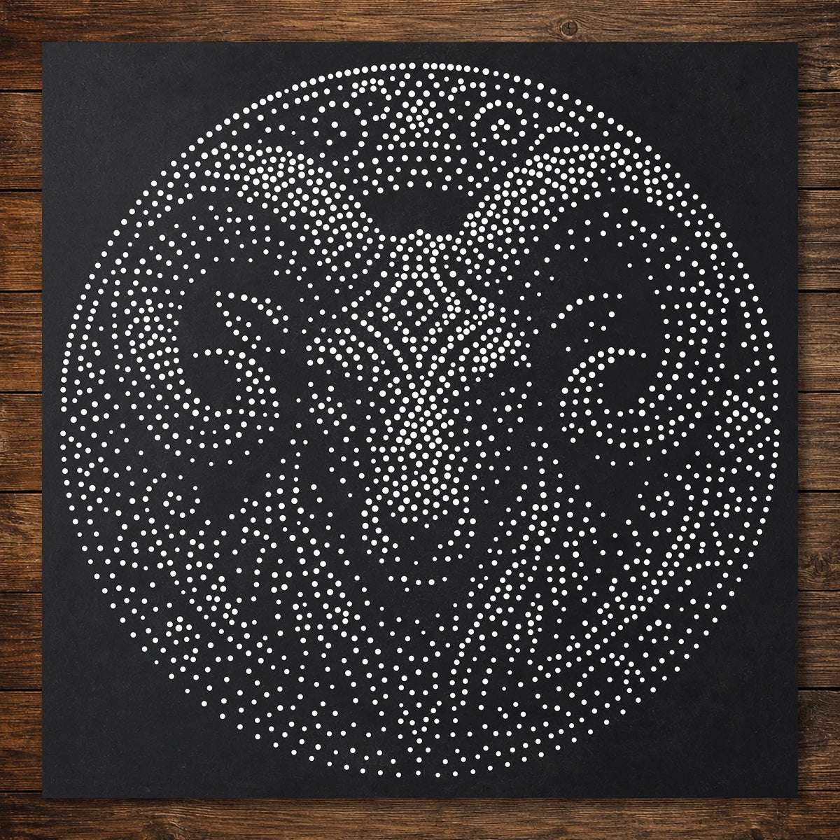 Tribal Ram Mandala reusable Mylar stencil