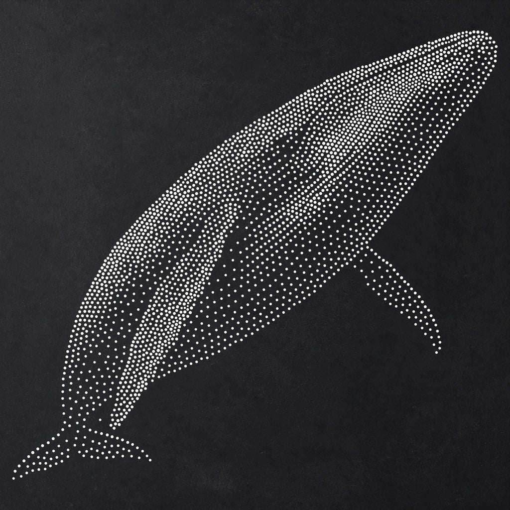 Blue Whale reusable Mylar stencil