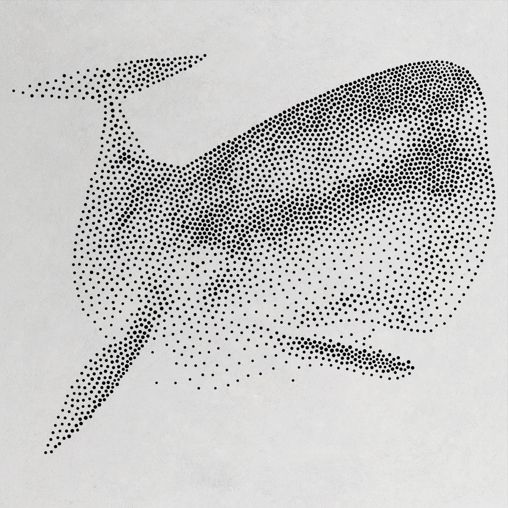 Sperm Whale reusable Mylar stencil