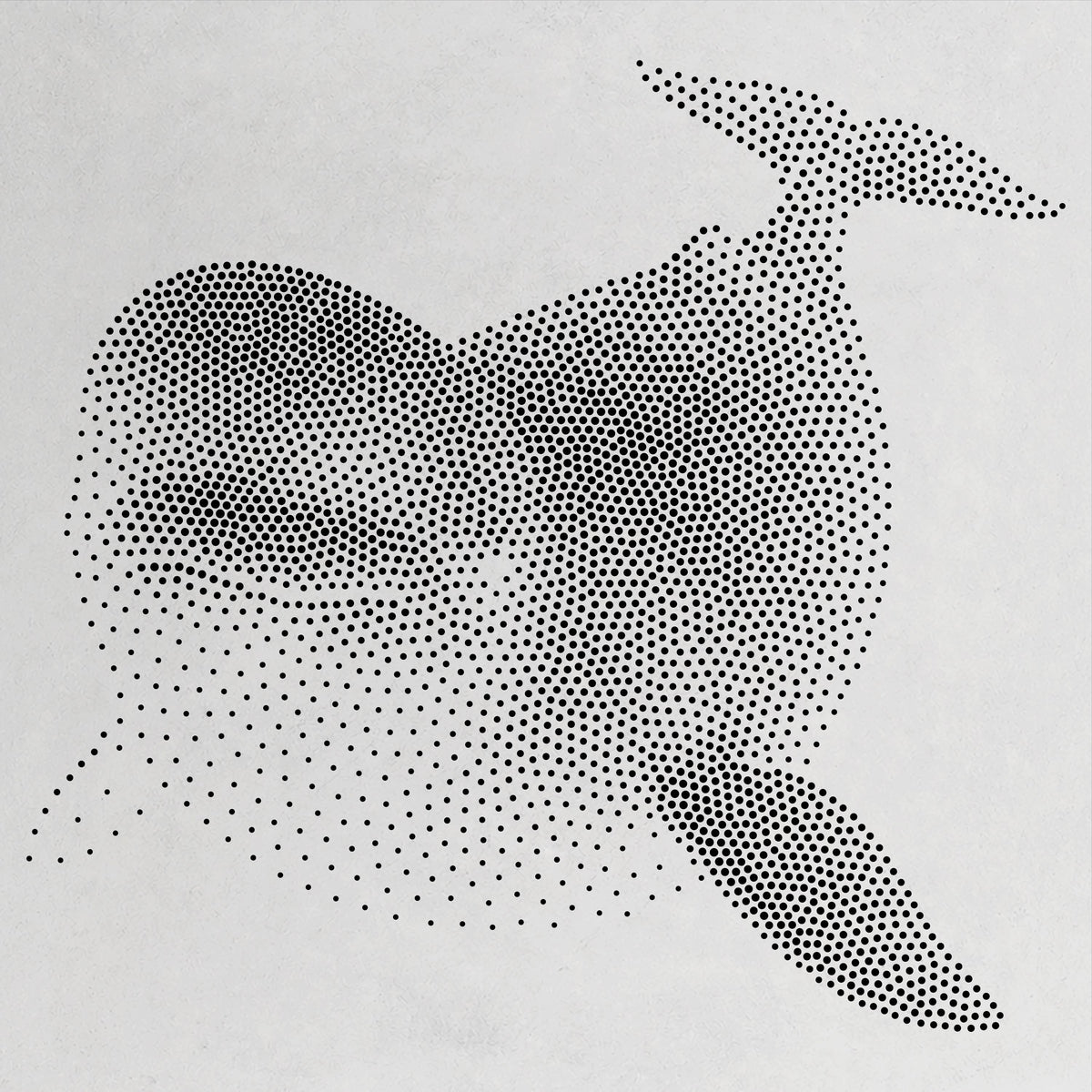 Beluga Whale reusable Mylar stencil