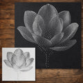 Magnolia Flower reusable Mylar stencil