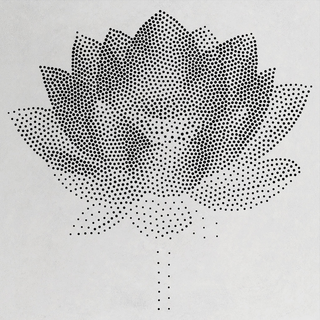 Lotus Flower reusable Mylar stencil