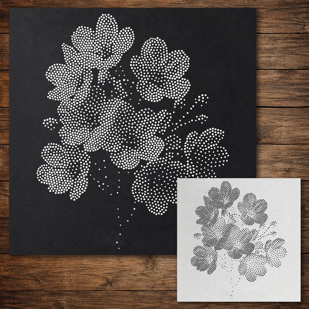 Cherry Blossom reusable Mylar stencil