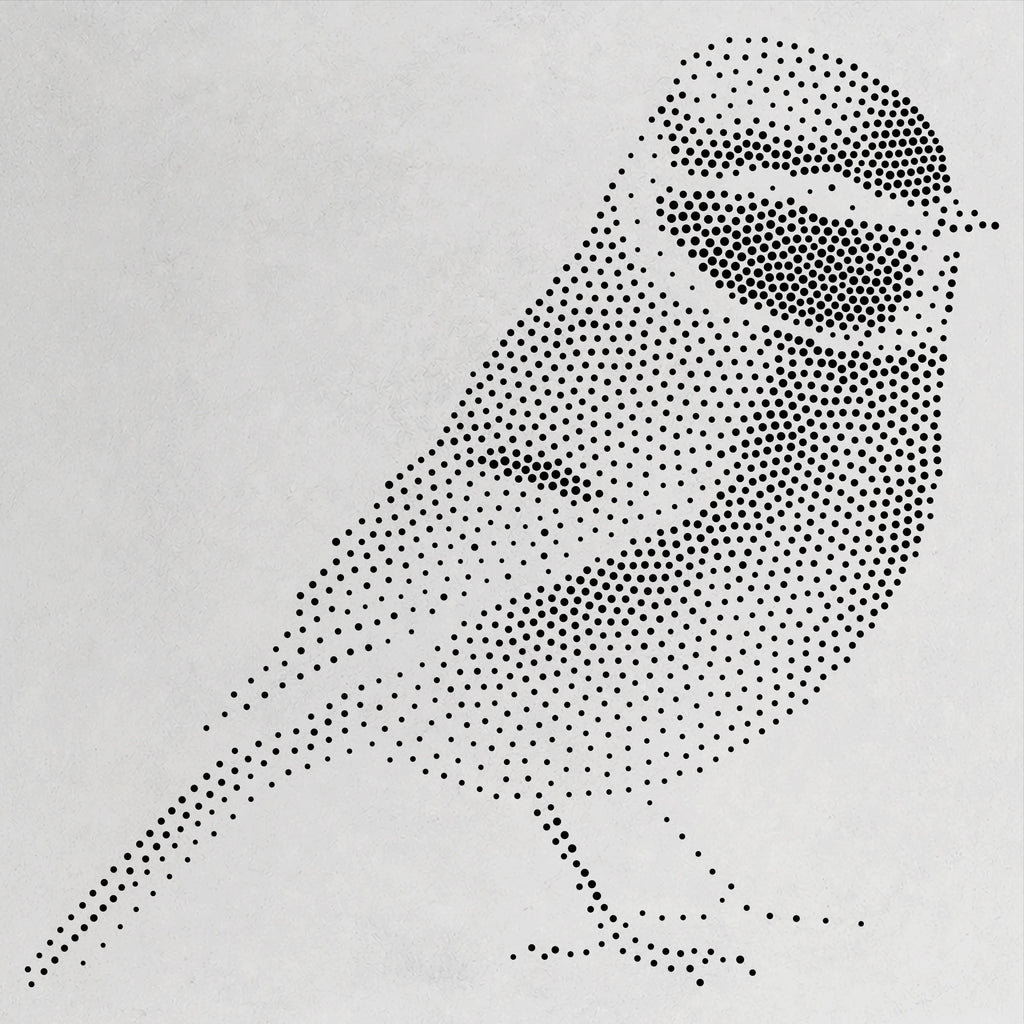 Blue Tit Bird reusable Mylar stencil