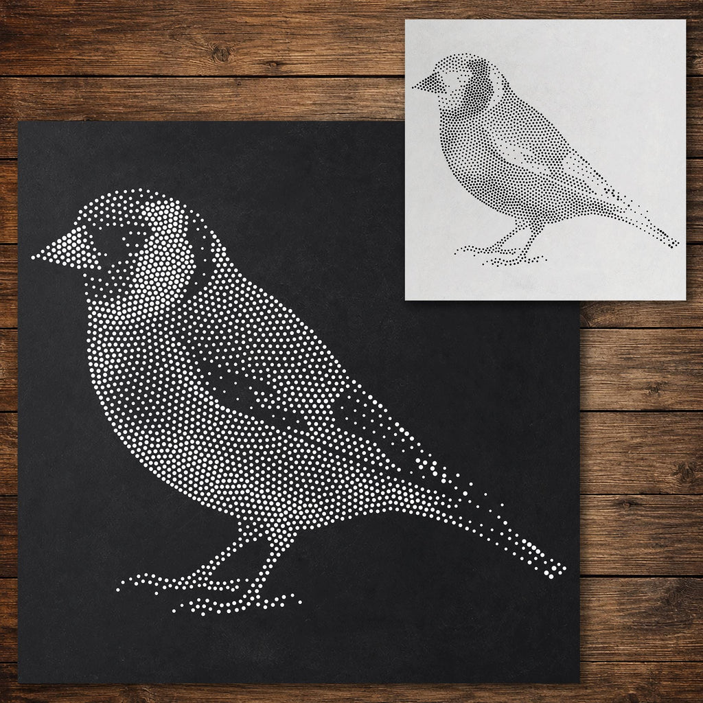 Goldfinch Bird reusable Mylar stencil