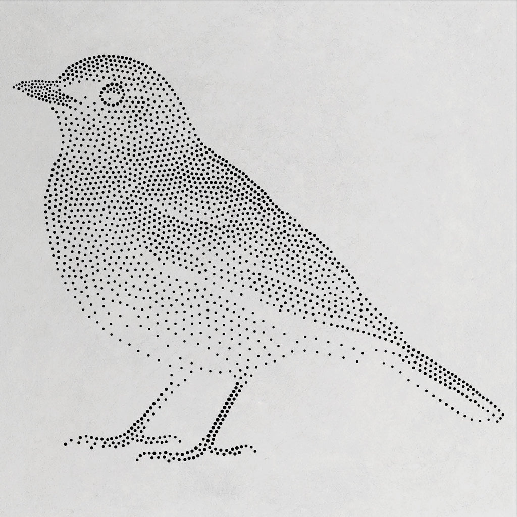 Blackbird Bird reusable Mylar stencil