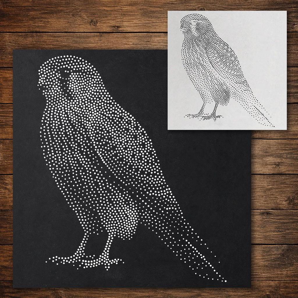 Kestrel Bird of Prey reusable Mylar stencil