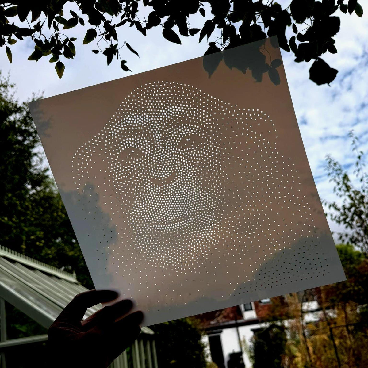 Chimpanzee reusable Mylar stencil