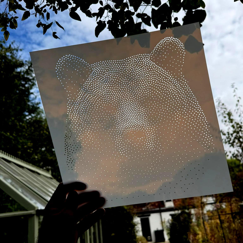 Bear reusable Mylar stencil