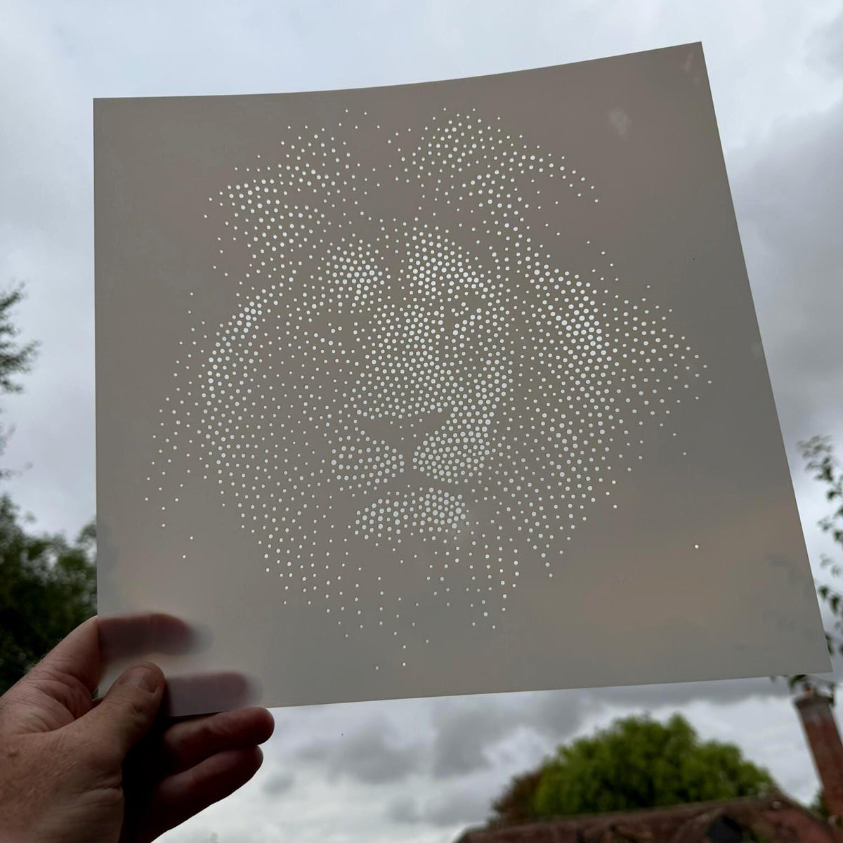 Lion reusable Mylar stencil