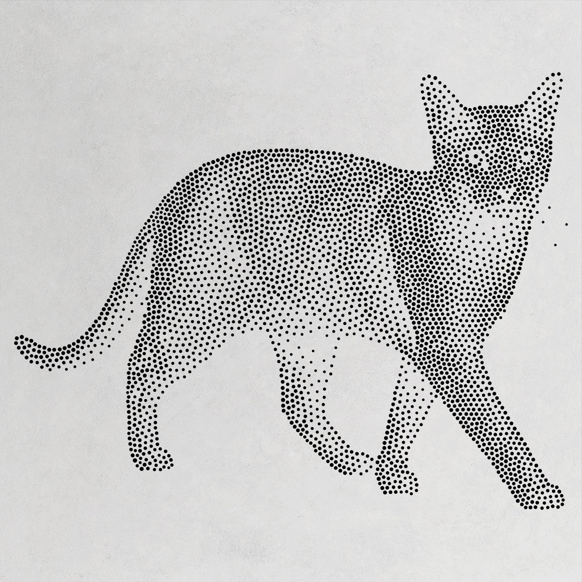 Russian Blue Cat reusable Mylar stencil