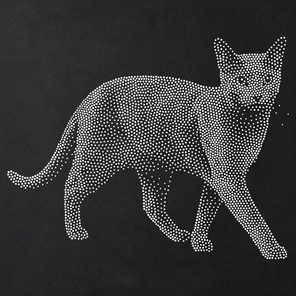 Russian Blue Cat reusable Mylar stencil